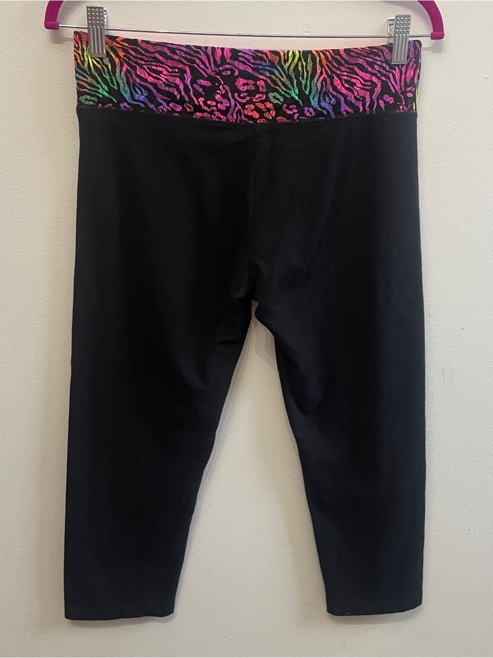Y2K Leopard Capri Colorfull Lisa Frank Print Style
